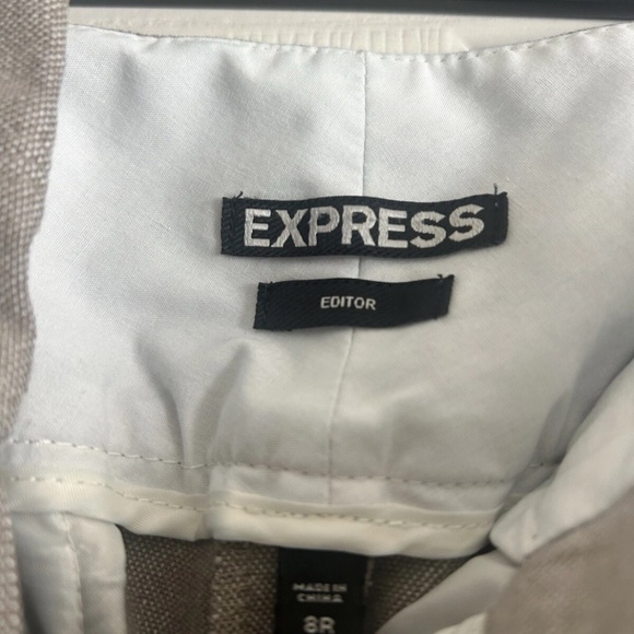 Express Editor Women’s Tan Dress Pant - Picture 3 of 6